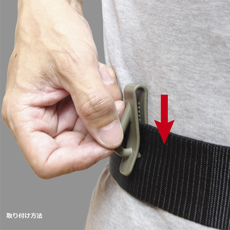 VC30850O ベルトカラビナリンク 50mm用 オリーブドラブ 4個入