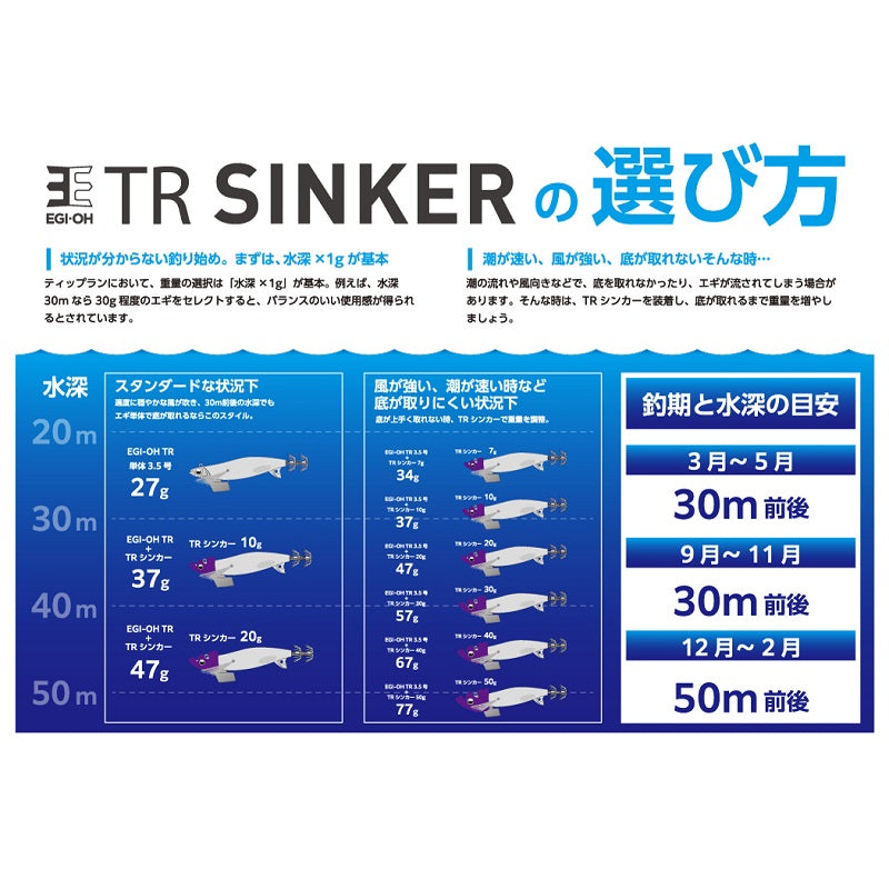 エギ王 TRシンカー 100g AKG アカキングロー
