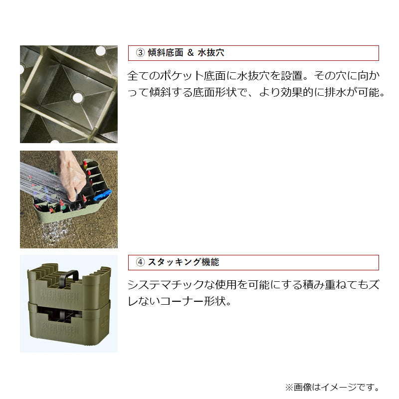 EGスタンド ルアーストッカー モスグリーン