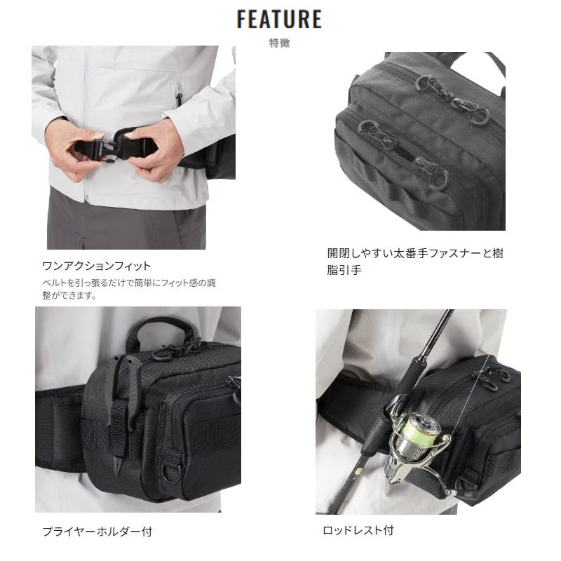 BW-021T ヒップバッグ S ブラックカモ