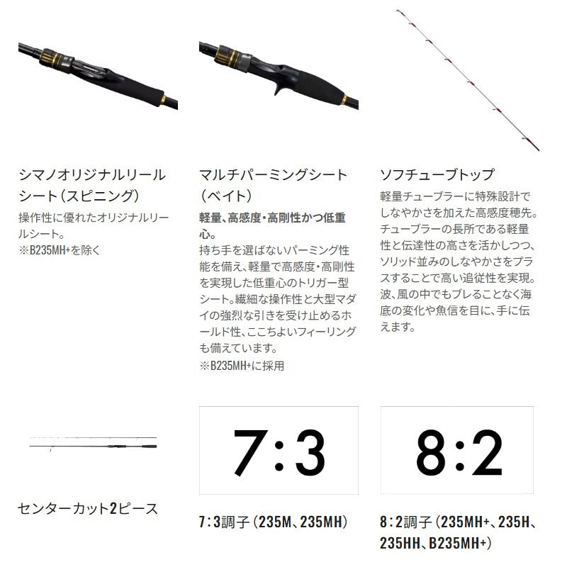 25 炎月BB 一つテンヤマダイ 235MH – つり具のBunBun.com