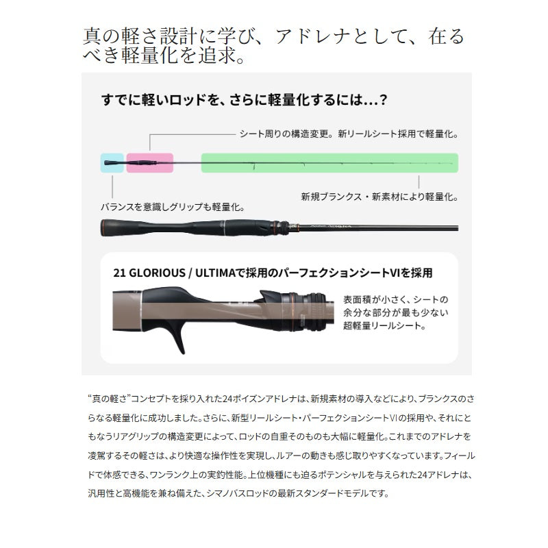 ポイズンアドレナ　276M-2 ケース、説明書付き 24 ポイズン アドレナ 276M-2 – つり具のBunBun.com