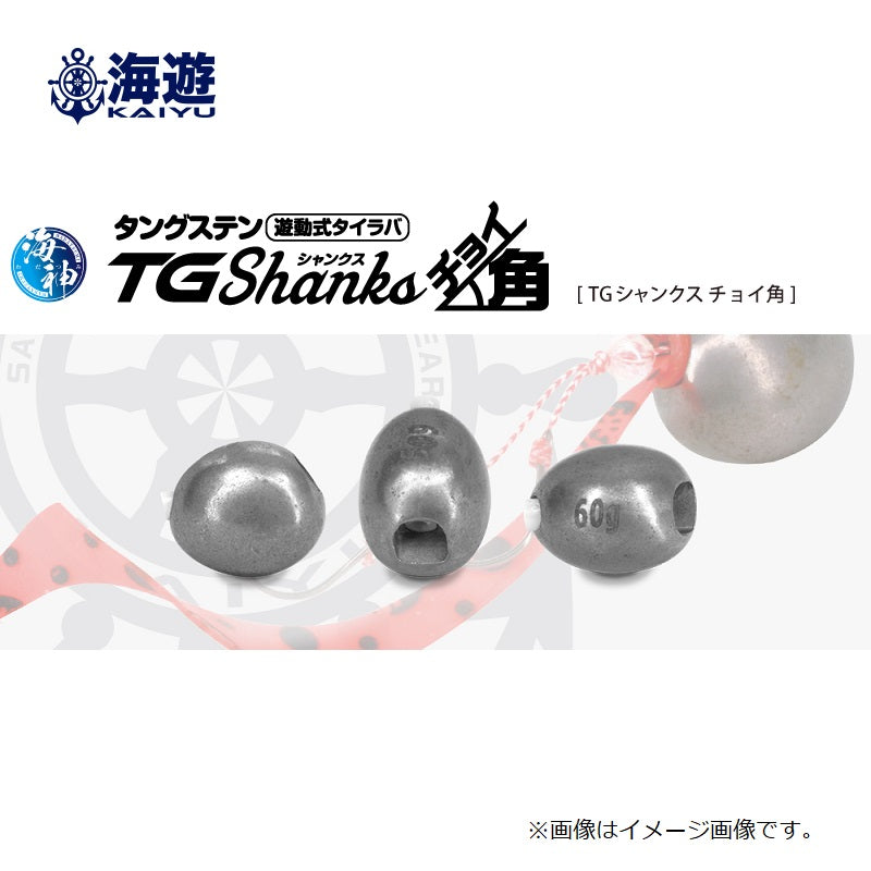 海神 TGシャンクス チョイ角 60g ショウケツ(無塗装)