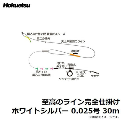 至高のライン完全仕掛け ホワイトシルバー