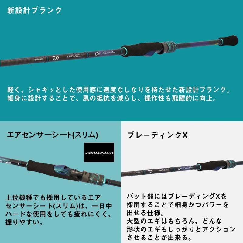 【新品未使用】エメラルダス 3号-25g 8本セット 25エメラルダスX 83M・J – つり具のBunBun.com