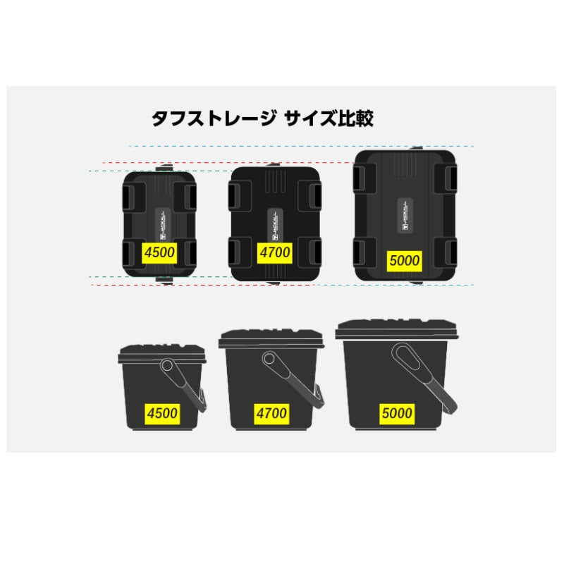 タフストレージ 4700 ガンメタ/ブラック