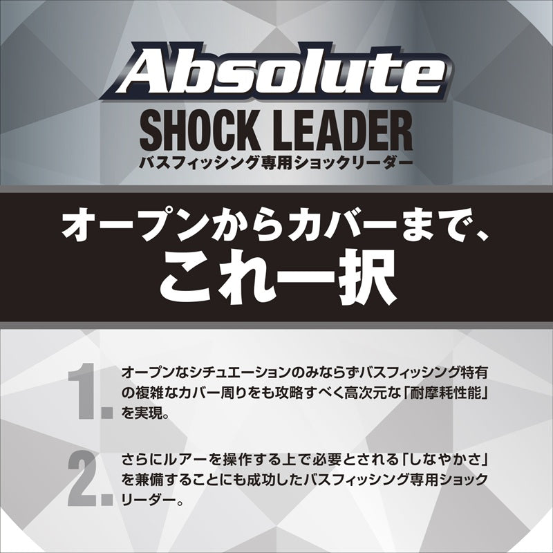 アブソルート ショックリーダー VSPフロロカーボン 30m