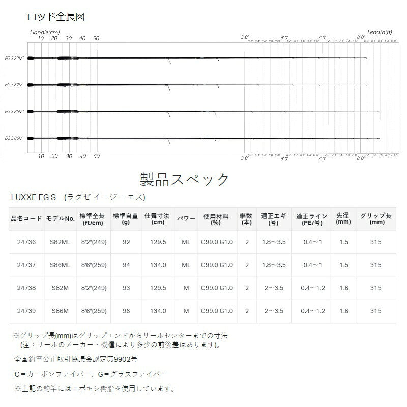 ラグゼ EG S S86M