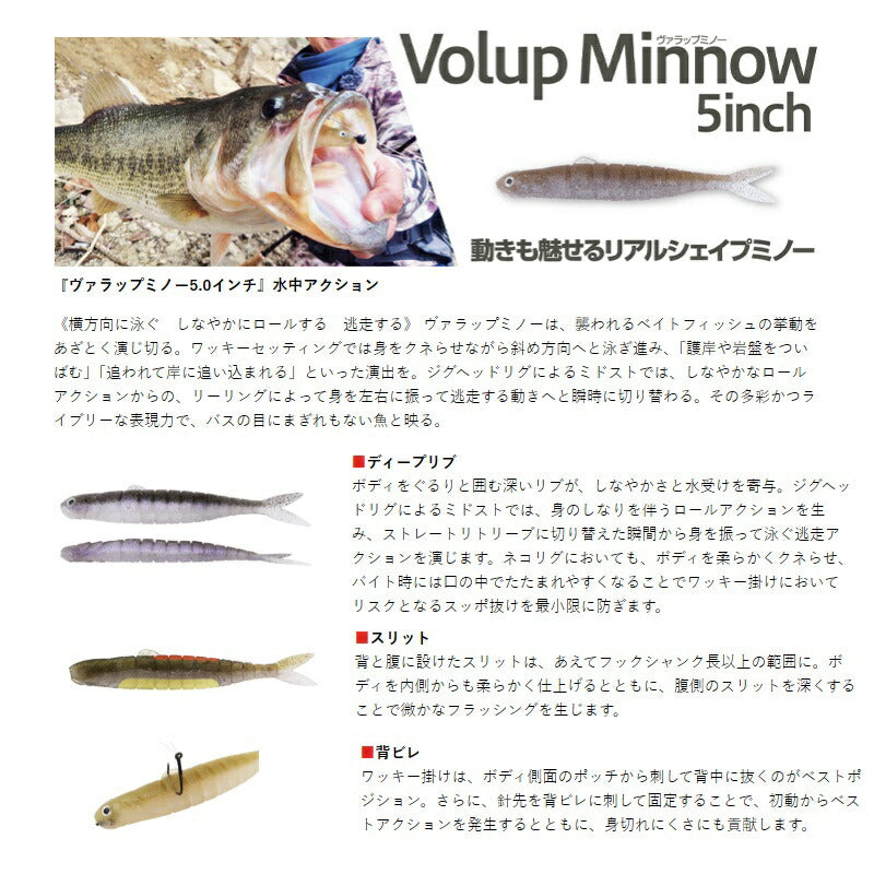 ヴァラップミノー 5インチ