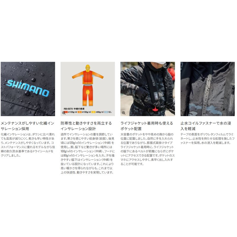【一部商品在庫限り特価】25 RB-057X ベーシック インサレーション レインスーツ 01