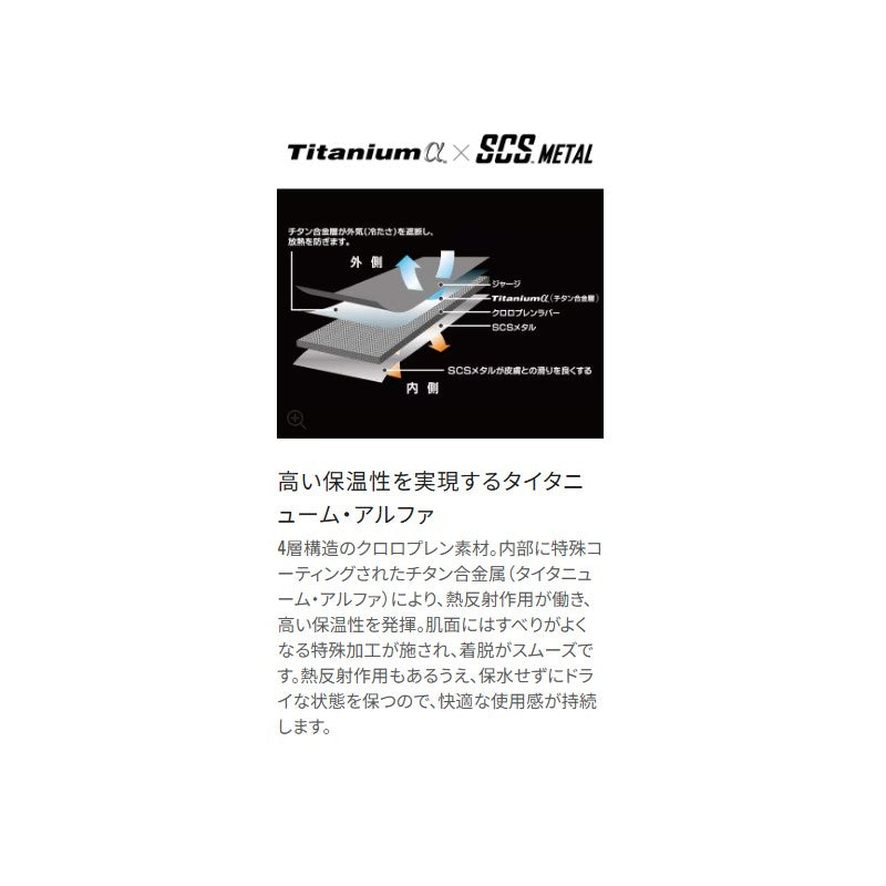 GL-052Y 03 タイタニューム・アルファ グローブ 指出し