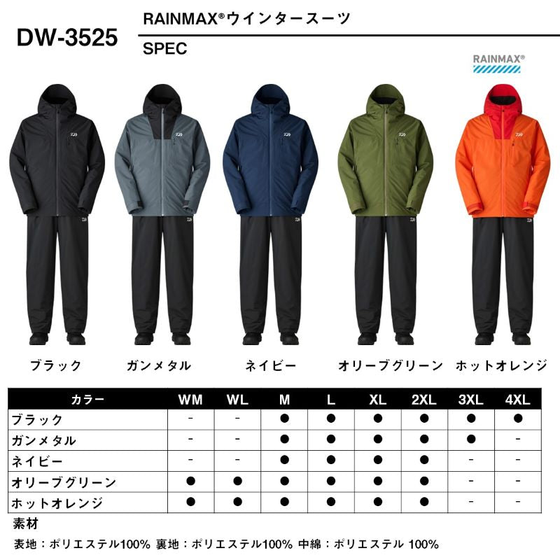 DW-3525 レインマックス ウインタースーツ