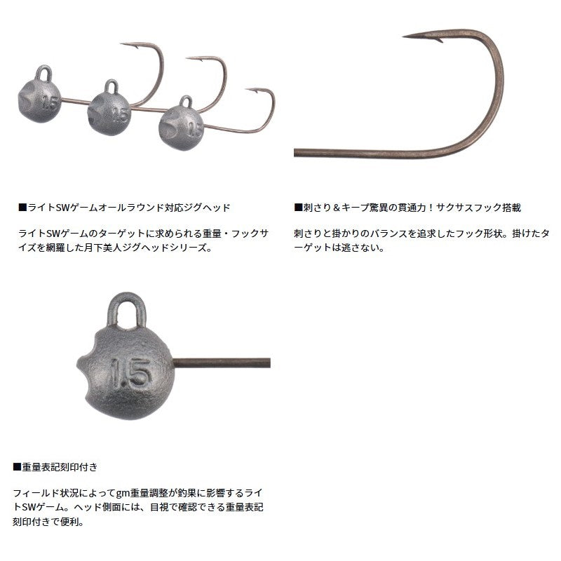 月下美人 ジグヘッドSS 1.5g