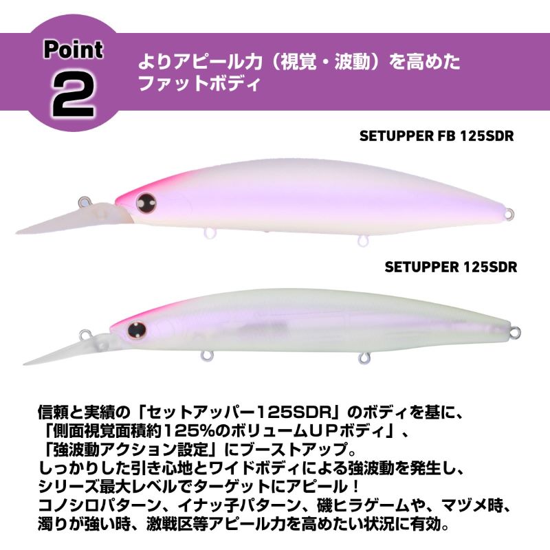 ショアラインシャイナーZ セットアッパー フルバック 125S-DR