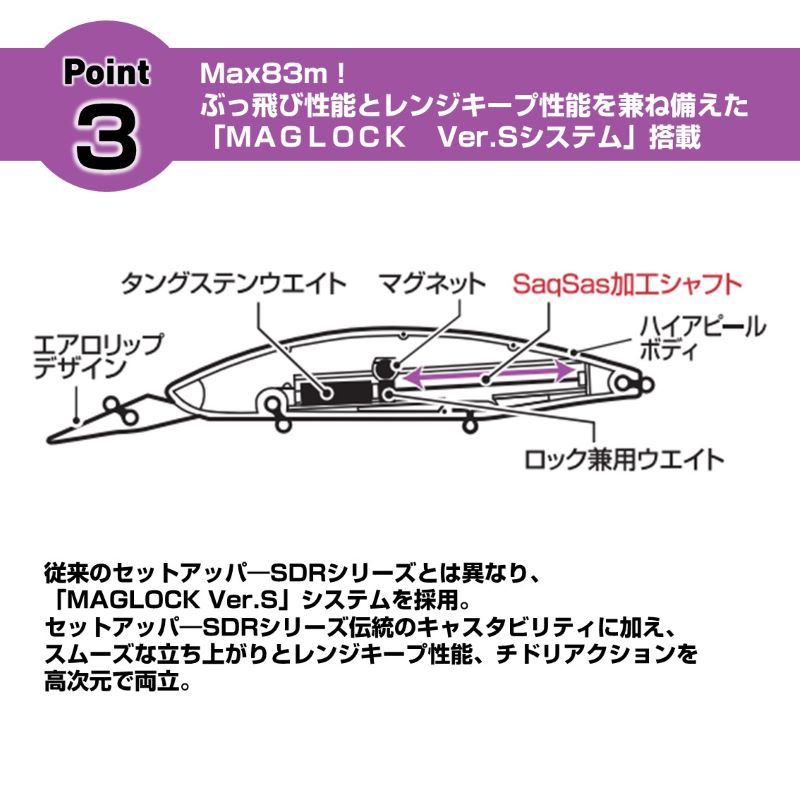 ショアラインシャイナーZ セットアッパー フルバック 125S-DR