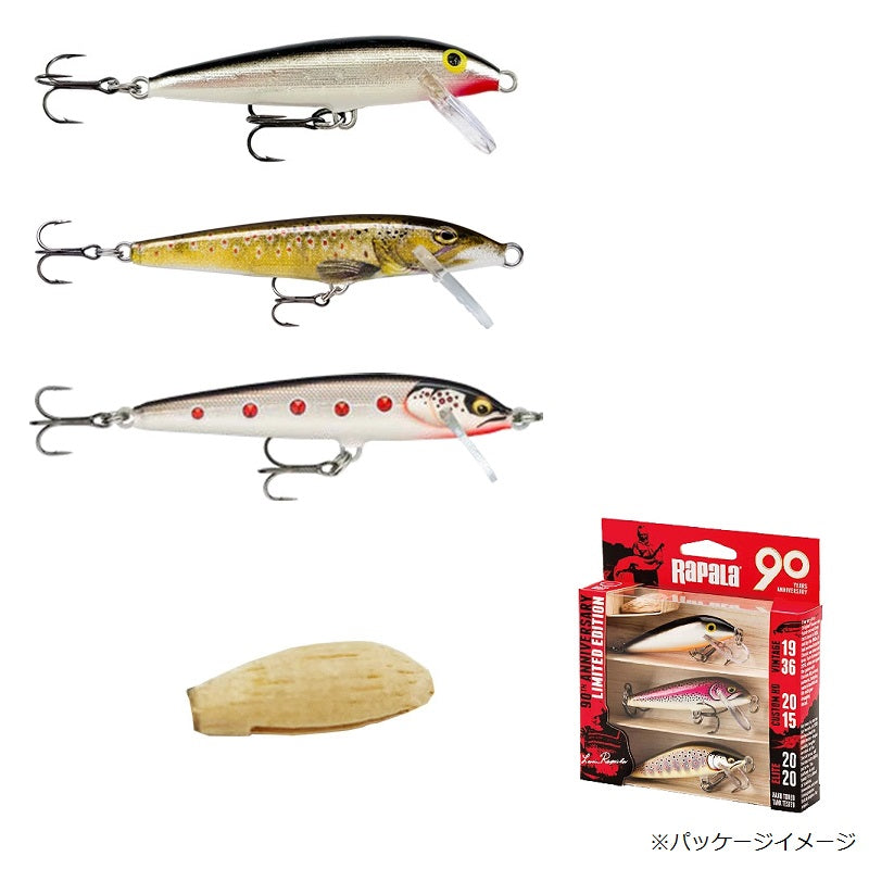 Rapala 90周年 フローター スモールナチュラリスティック ザアイコン トラウト＆パーチ