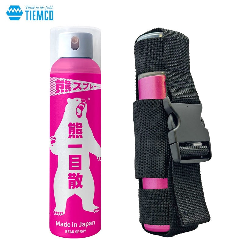 熊スプレー 熊一目散 ホルダー付 / 熊よけ 熊除け 獣よけ – つり具の