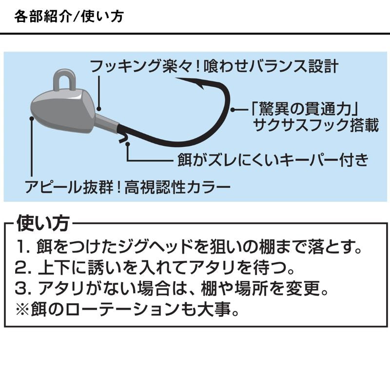 海上釣堀さぐりヘッドSS 3.0g