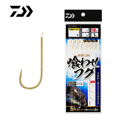 船仕掛け 胴突 喰わせフグ 3本針 1セット 替えハリス付き