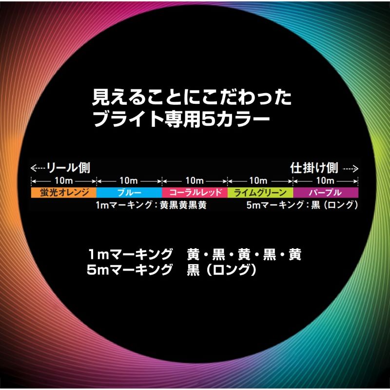 UVF PEデュラセンサーブライト+Si2 300m 5カラー