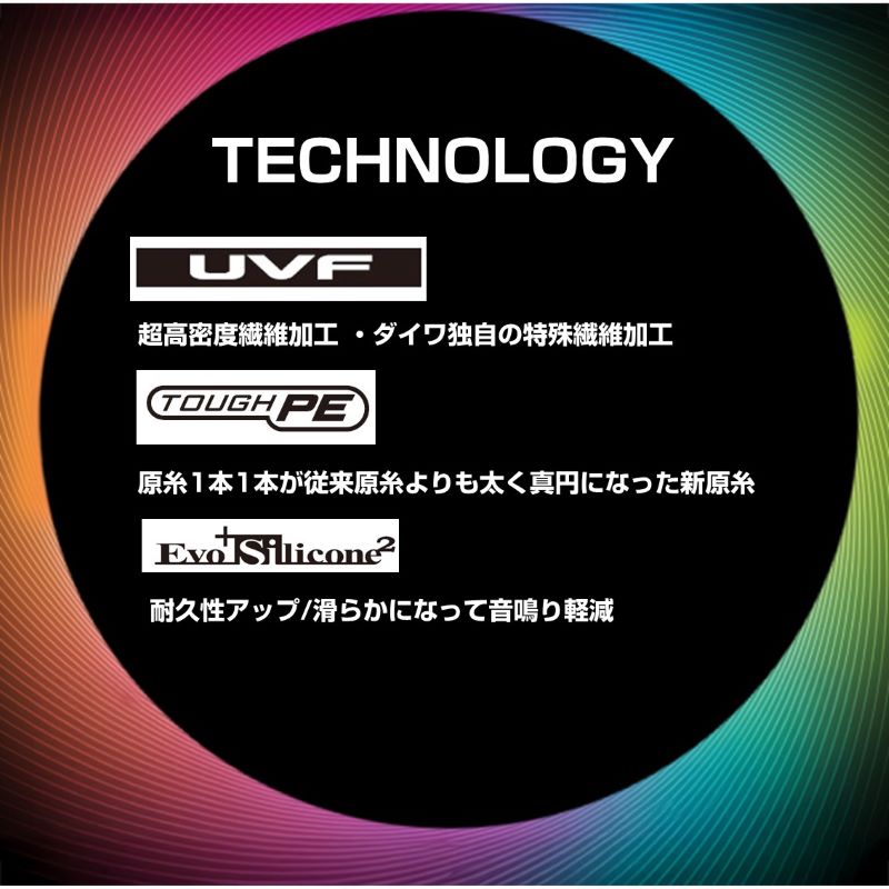 UVF PEデュラセンサーブライト+Si2 300m 5カラー