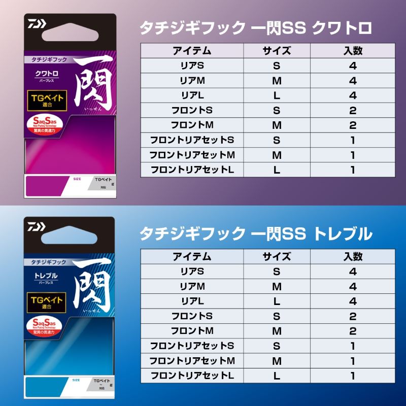 タチジギフック 一閃SS クワトロ フロントリアセット