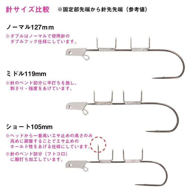 船タチウオテンヤSS ST 替え針 ショート