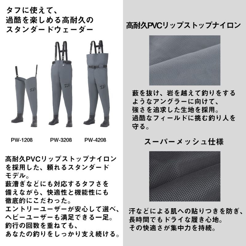 PW-4208 パワーウェーダー グレー – つり具のBunBun.com