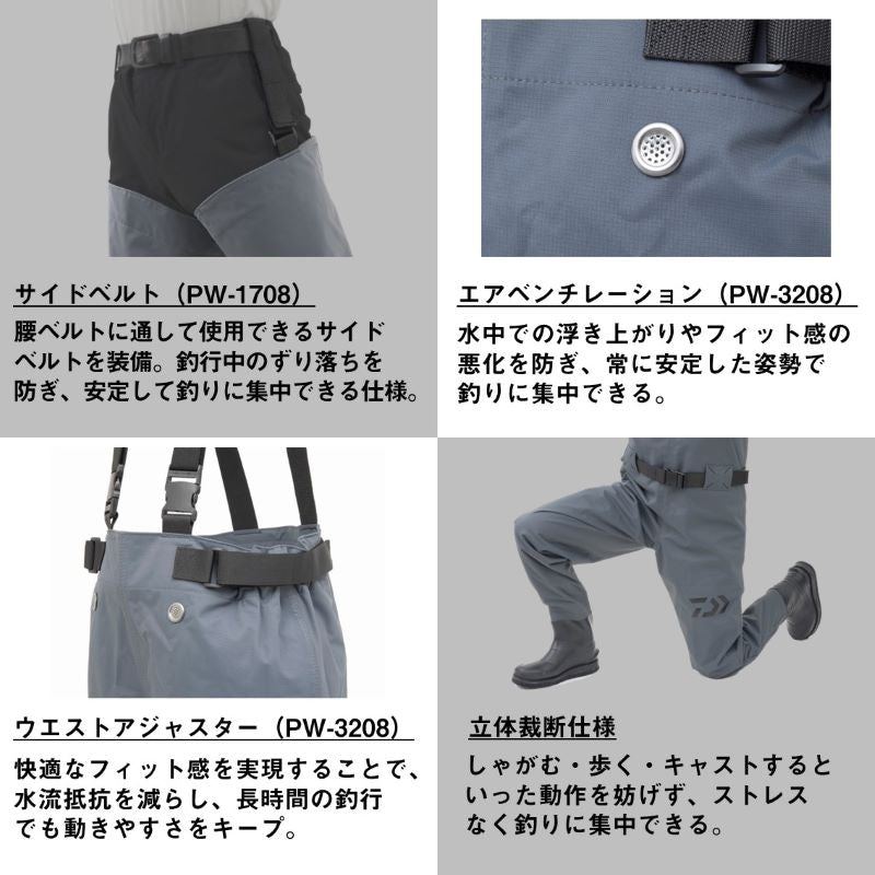 PW-4208 パワーウェーダー グレー – つり具のBunBun.com