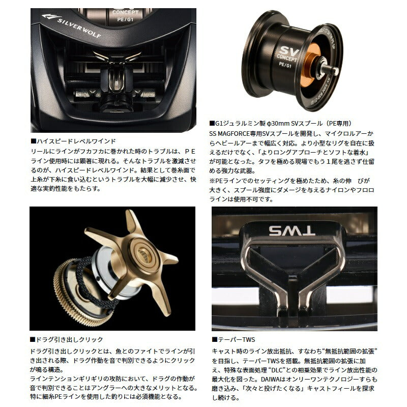 シルバーウルフCT SV TW 8.5R PE SPECIAL / 右ハンドル – つり具の