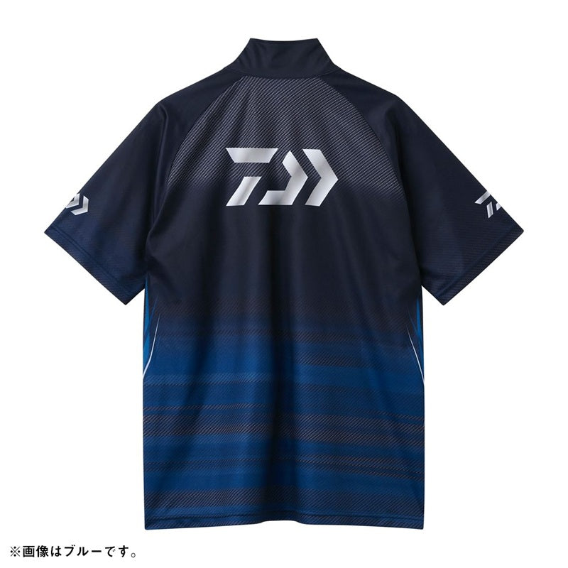 DE-7426 ハーフスリーブ ドライシャツ フルジップ