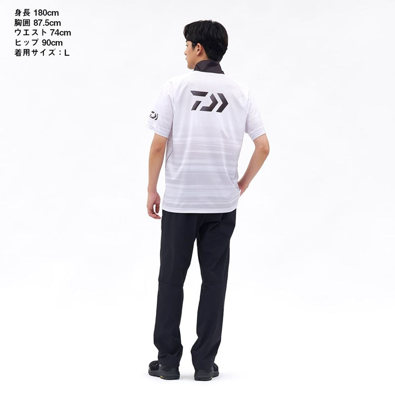 DE-7426 ハーフスリーブ ドライシャツ フルジップ