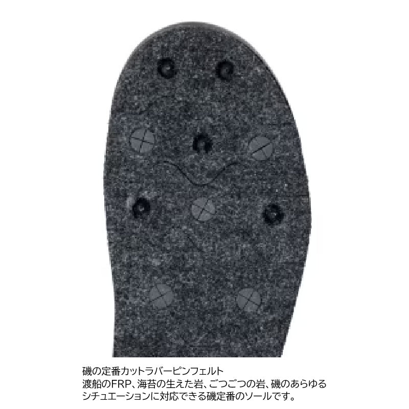 FS-081Z クイックゲームシューズ カットラバーピンフェルト