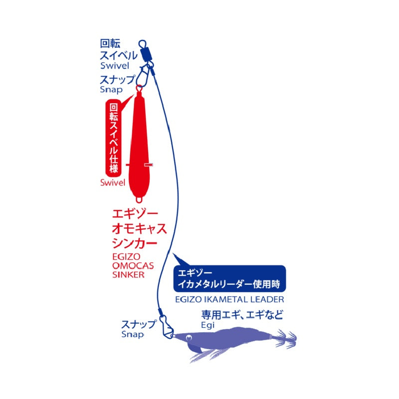 エギゾー オモキャス シンカー 25号