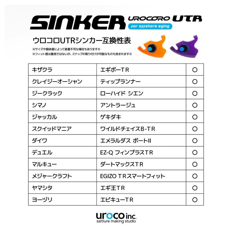 ウロコロ UTRシンカー 20g – つり具のBunBun.com