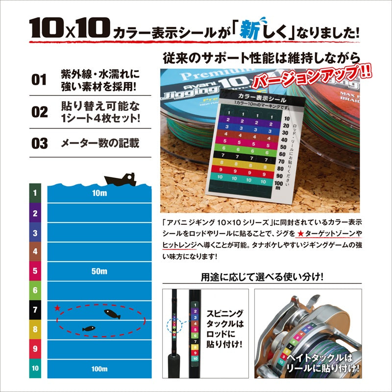 アバニ ジギング10×10マックスパワーPE X8 300m