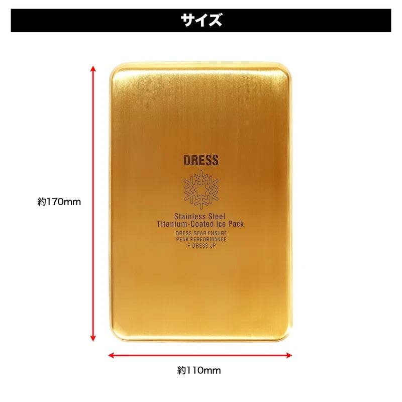 DRESS 金属製保冷剤 チタンコート アイスコアシールド